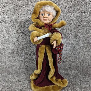 Vintage Trim A Home Christmas Animated Figurine w/ Candle Kmart